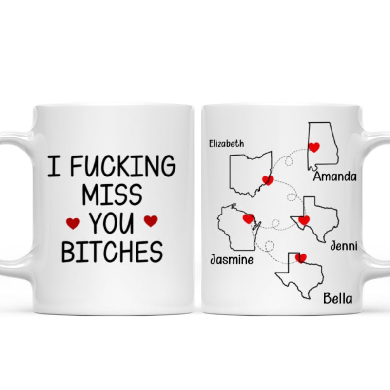 Personalized "Cherishing Moments With Besties This Holiday" Mug – A Heartwarming Gift for Best Friends, BFFs & Sisters