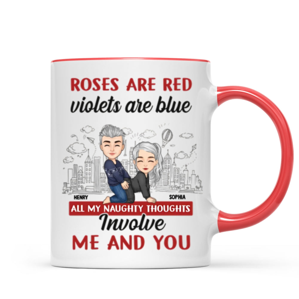 Personalized "Forget Valentine's Day, I Love You Every Day" Couple Mug – A Romantic Gift for Husband & Wife