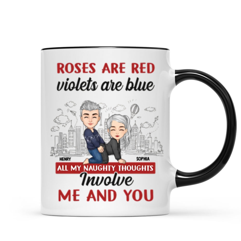 Personalized "Forget Valentine's Day, I Love You Every Day" Couple Mug – A Romantic Gift for Husband & Wife