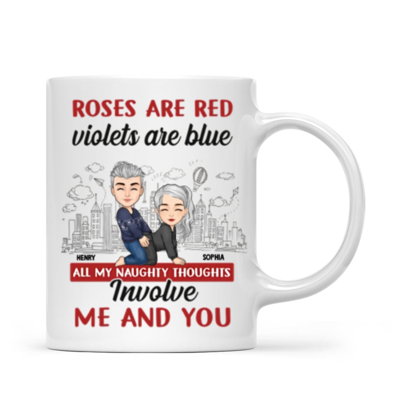 Personalized "Forget Valentine's Day, I Love You Every Day" Couple Mug – A Romantic Gift for Husband & Wife
