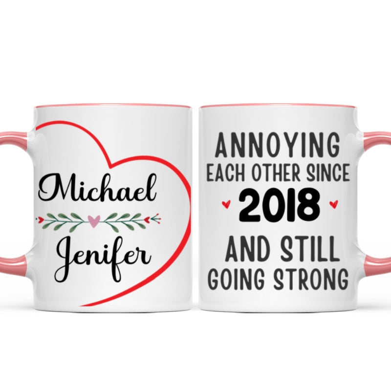 Personalized "I Promise to Always Be By Your Side" Mug – A Heartfelt Anniversary Gift for Husband & Wife