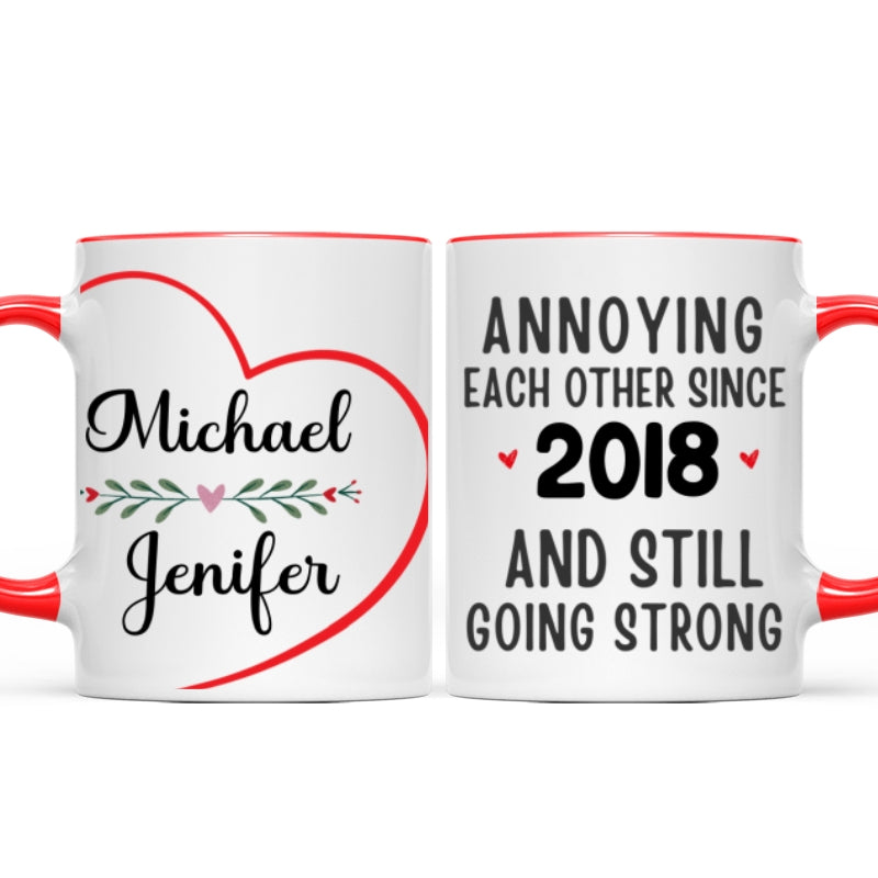 Personalized "I Promise to Always Be By Your Side" Mug – A Heartfelt Anniversary Gift for Husband & Wife