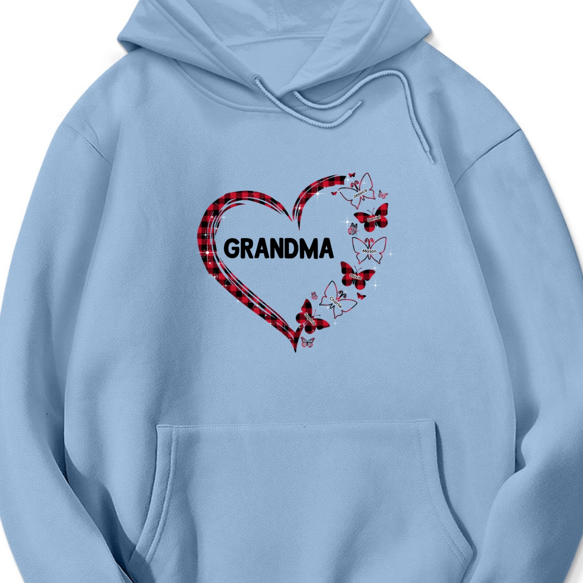 Personalized Butterfly Heart Shirt – A Thoughtful Gift for Grandma