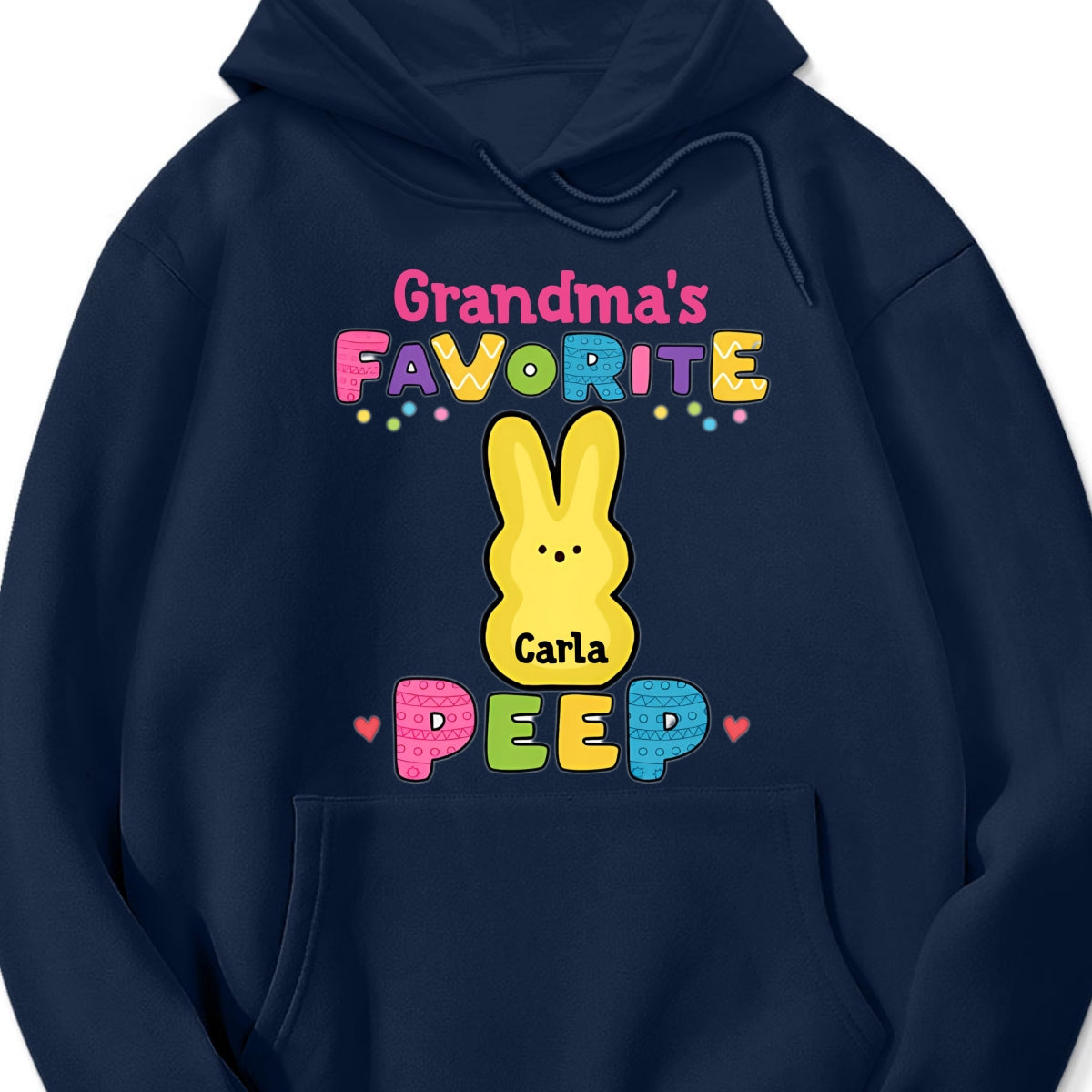 Personalized "Grandma's Favorite Easter Peep" Shirt & Hoodie β A Sweet Gift for Grandma & Mama