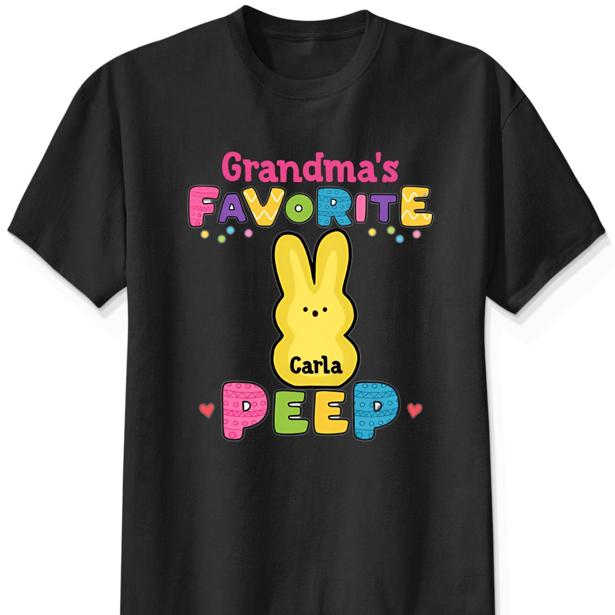 Personalized "Grandma's Favorite Easter Peep" Shirt & Hoodie β A Sweet Gift for Grandma & Mama