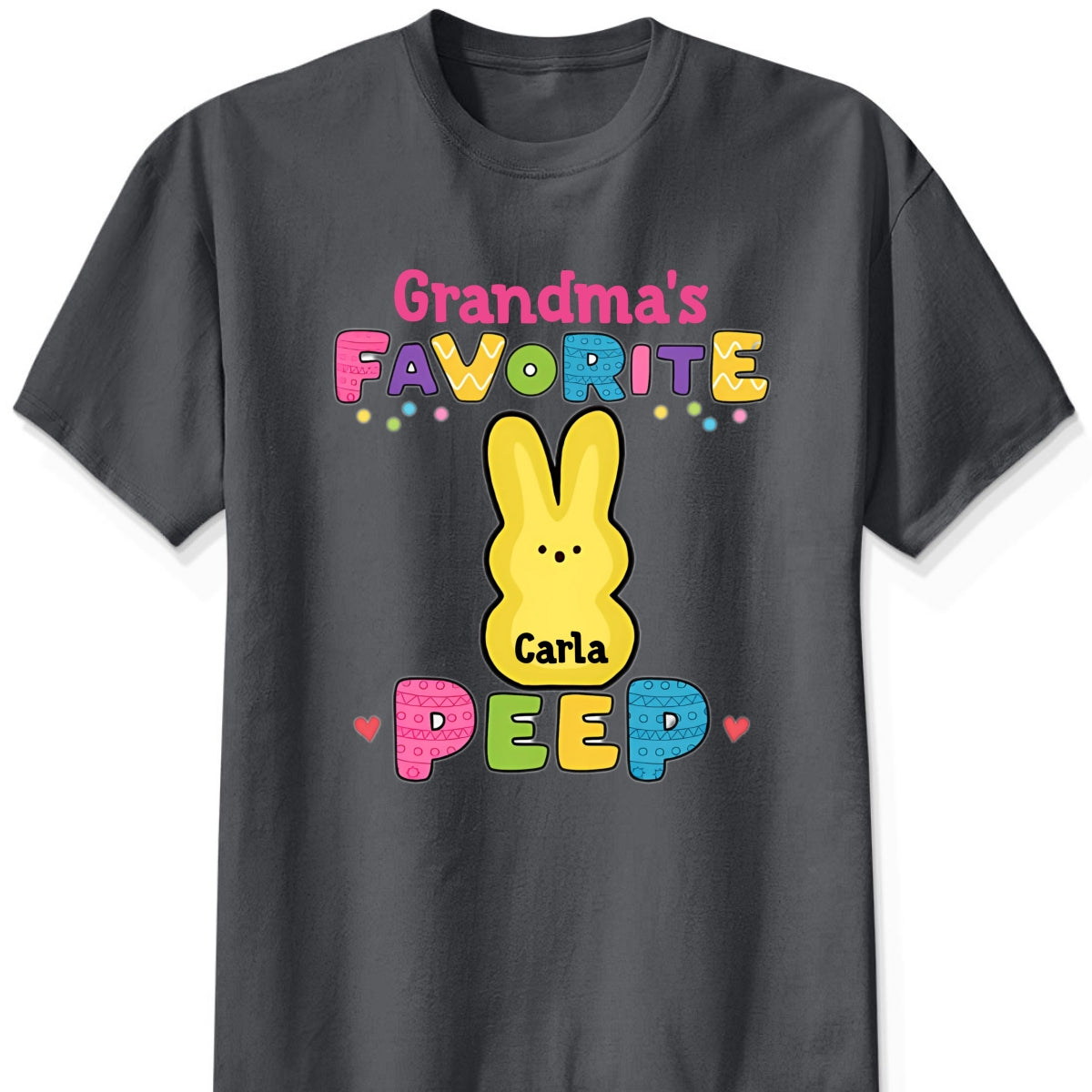 Personalized "Grandma's Favorite Easter Peep" Shirt & Hoodie β A Sweet Gift for Grandma & Mama