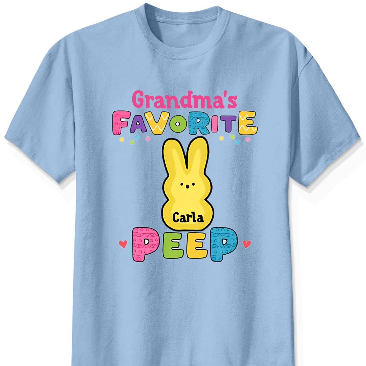 Personalized "Grandma's Favorite Easter Peep" Shirt & Hoodie β A Sweet Gift for Grandma & Mama
