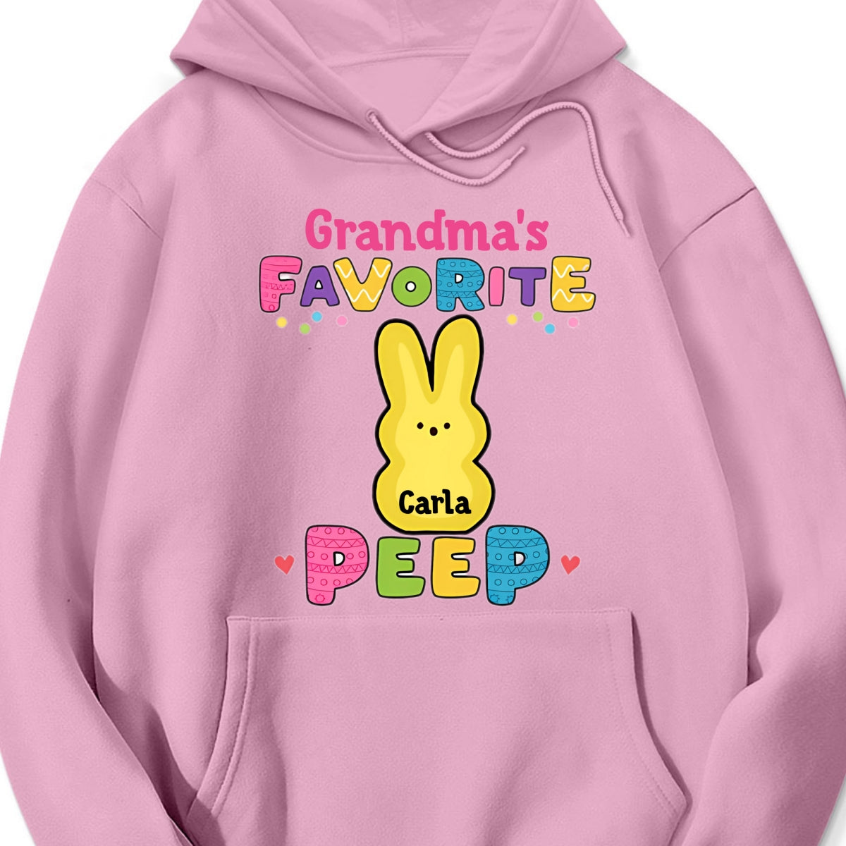 Personalized "Grandma's Favorite Easter Peep" Shirt & Hoodie β A Sweet Gift for Grandma & Mama