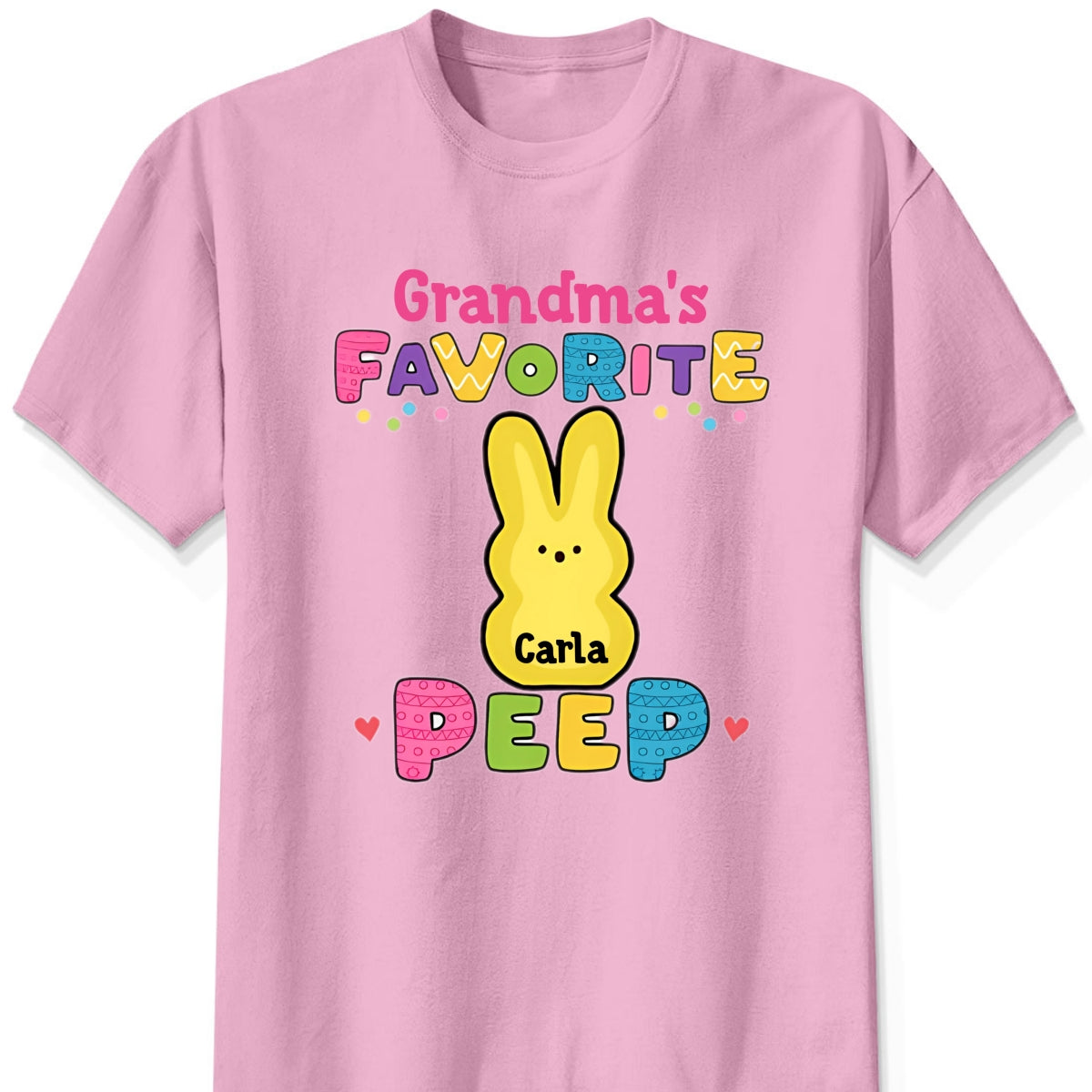 Personalized "Grandma's Favorite Easter Peep" Shirt & Hoodie β A Sweet Gift for Grandma & Mama