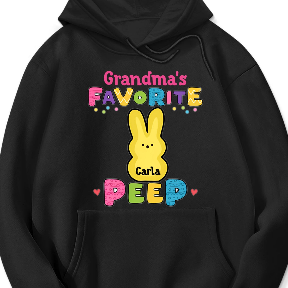 Personalized "Grandma's Favorite Easter Peep" Shirt & Hoodie β A Sweet Gift for Grandma & Mama