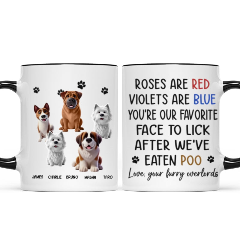 Personalized "Your Furry Overlords" Dog Mug – A Fun Gift for Pet Owners & Pet Lovers