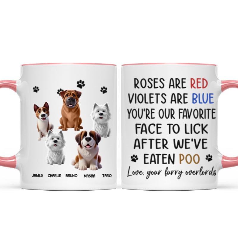 Personalized "Your Furry Overlords" Dog Mug – A Fun Gift for Pet Owners & Pet Lovers