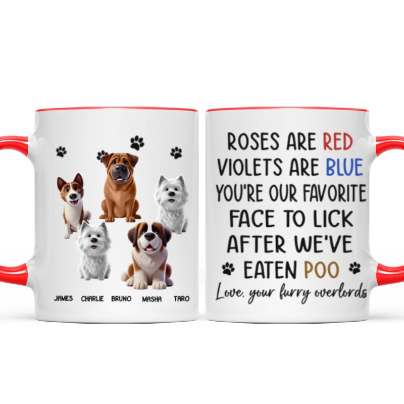 Personalized "Your Furry Overlords" Dog Mug – A Fun Gift for Pet Owners & Pet Lovers
