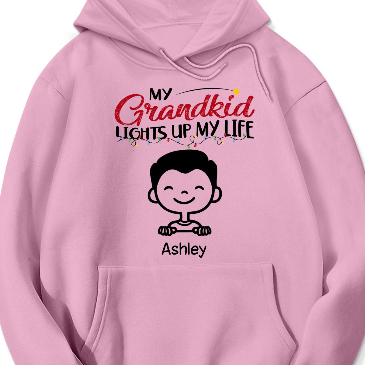 Personalized "My Grandkids Light Up My Life" Shirt & Hoodie – A Heartfelt Gift for Grandma & Grandpa