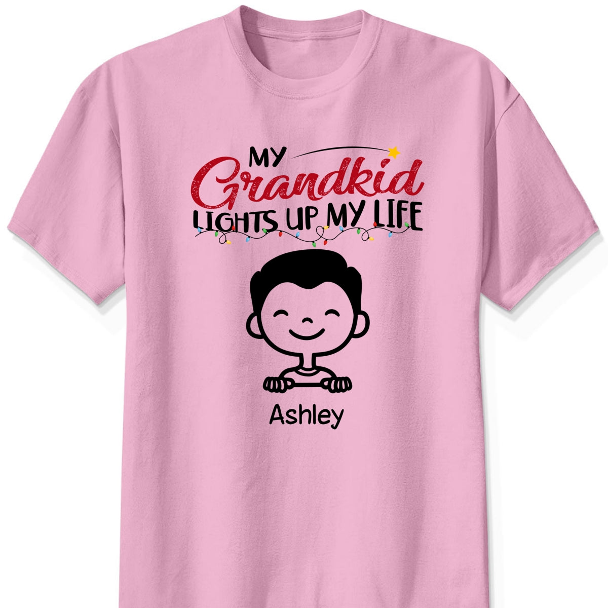 Personalized "My Grandkids Light Up My Life" Shirt & Hoodie – A Heartfelt Gift for Grandma & Grandpa