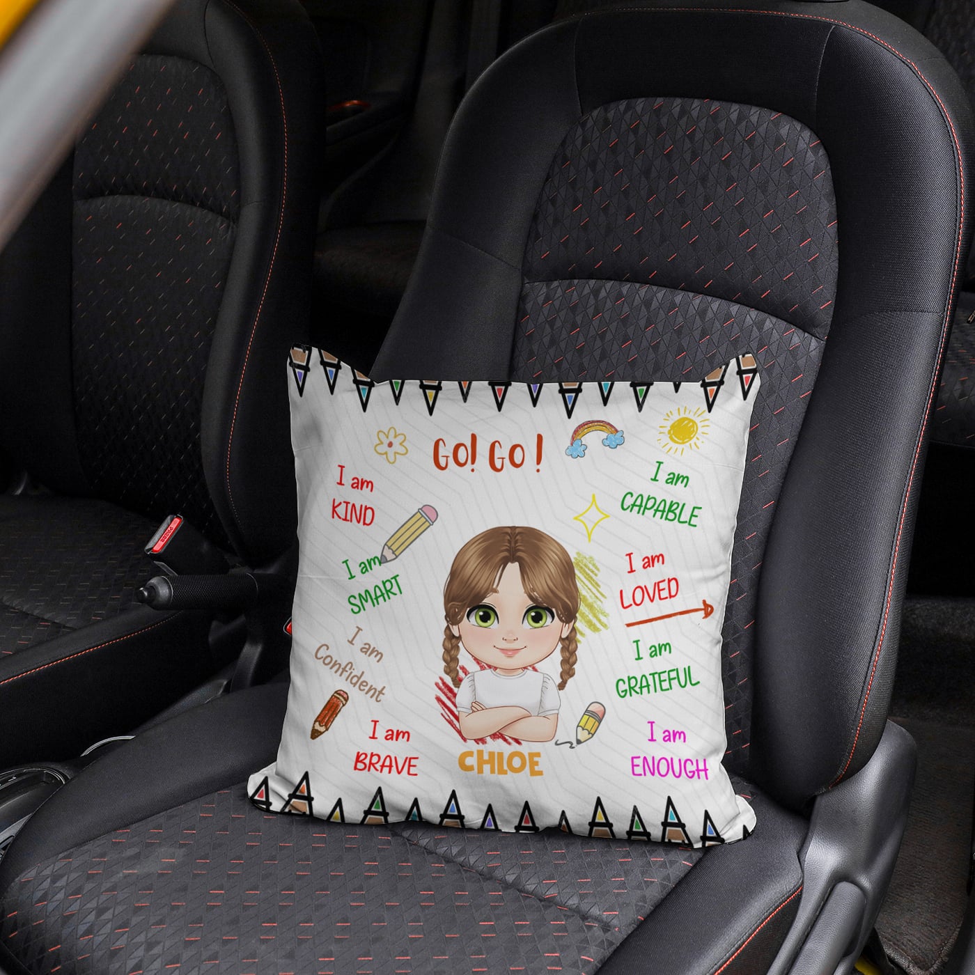 Personalized "I Am Kind" Pillow – A Meaningful Gift for Your Daughter, Son, Granddaughter, or Grandson!