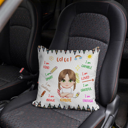 Personalized "I Am Kind" Pillow – A Meaningful Gift for Your Daughter, Son, Granddaughter, or Grandson!
