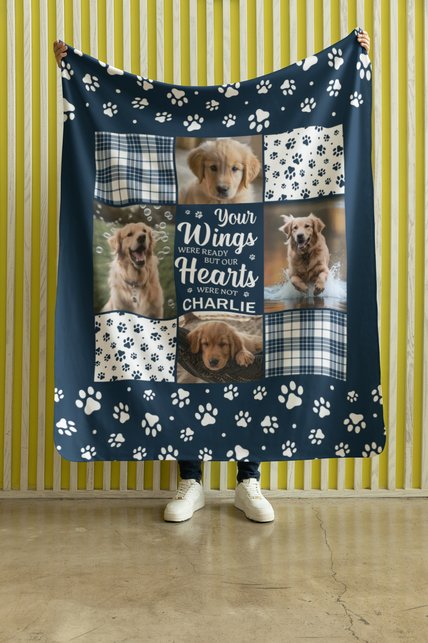 Personalized Pet Memorial Blanket – "You Were My Favorite Hello and My Hardest Goodbye"