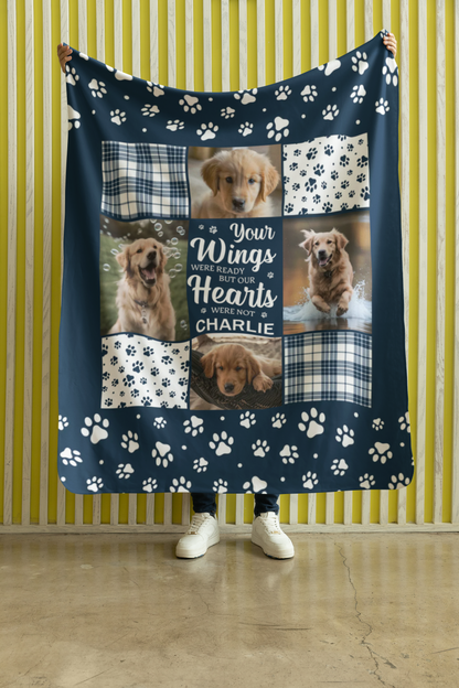 Personalized Pet Memorial Blanket – "You Were My Favorite Hello and My Hardest Goodbye"