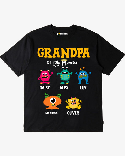 Personalized "Grandpa of Little Monsters" Shirt / Hoodie – A Must-Have for Every Proud Grandpa!