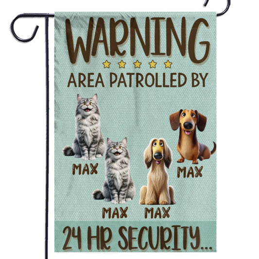 Fierce Love, Fearless Guard - Dog Personalized Custom Flag - Gift For Pet Owners, Pet Lovers