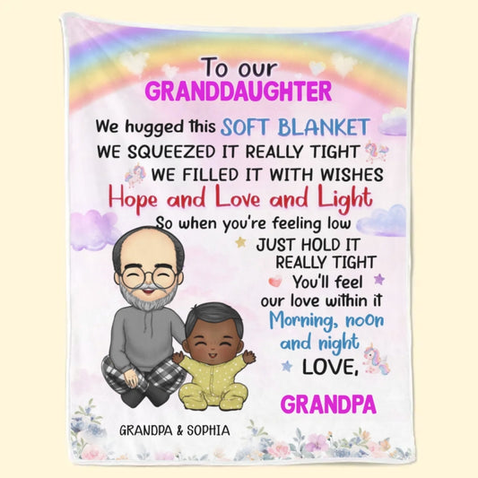 Personalized "I Love That You're My Grandma" Blanket – A Heartfelt Christmas Gift for Grandma, Grandpa, or Grandkids!
