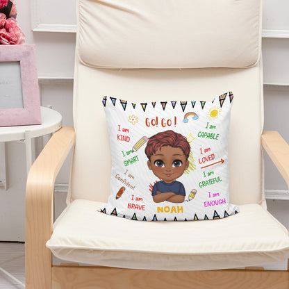 Personalized "I Am Kind" Pillow – A Meaningful Gift for Your Daughter, Son, Granddaughter, or Grandson!