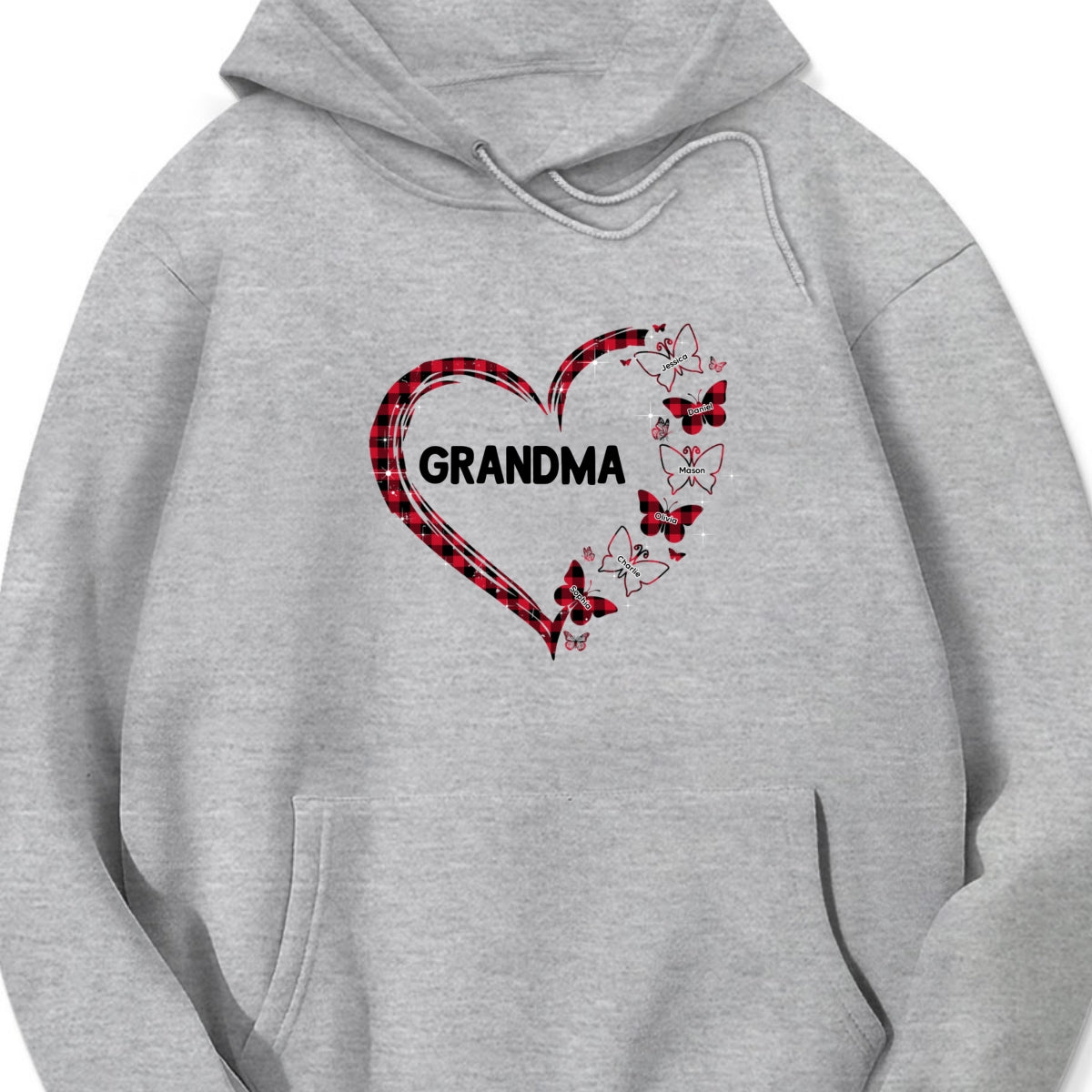 Personalized Butterfly Heart Shirt – A Thoughtful Gift for Grandma 