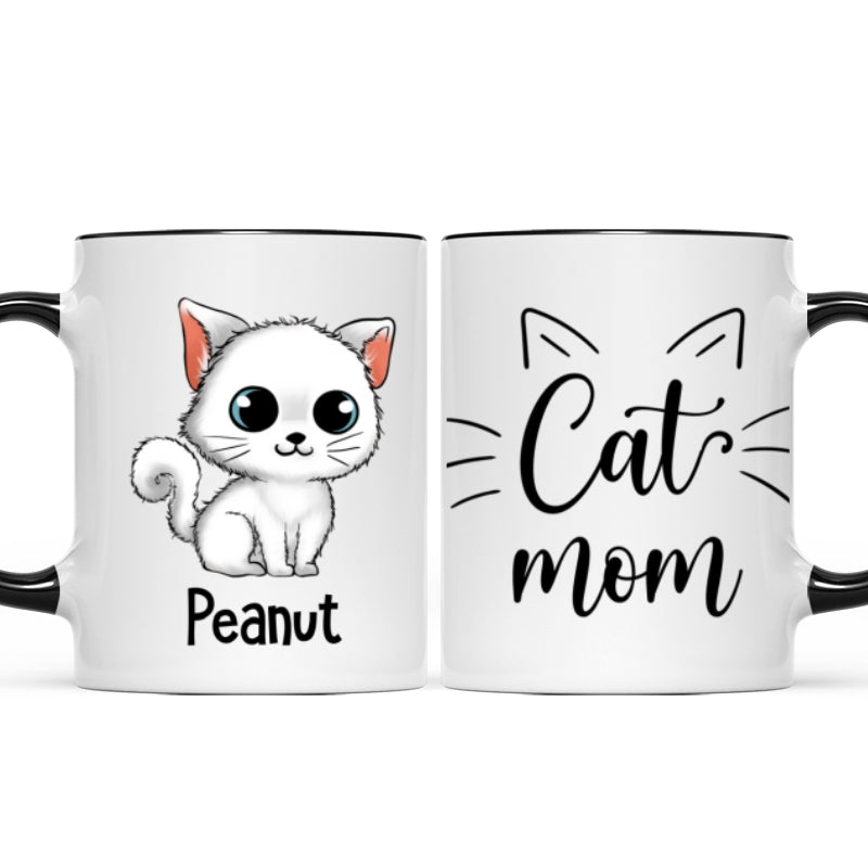 Personalized "Cat Mom" Mug – A Purrfect Gift for Proud Cat Lovers