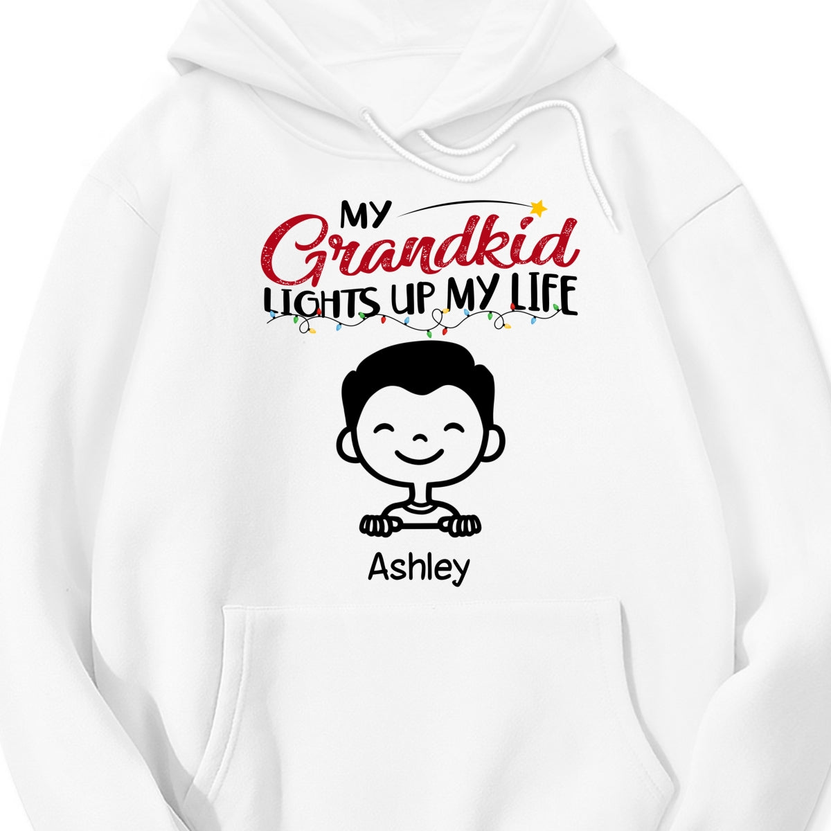 Personalized "My Grandkids Light Up My Life" Shirt & Hoodie – A Heartfelt Gift for Grandma & Grandpa