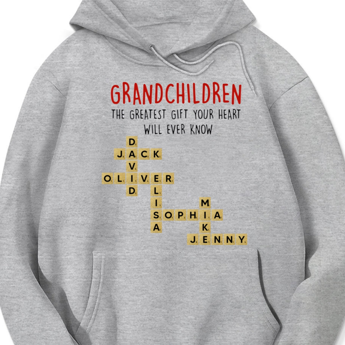 Personalized "Grandchildren, The Greatest Gift Your Heart Will Ever Know" T-Shirt – A Heartfelt Gift for Grandma & Grandparents