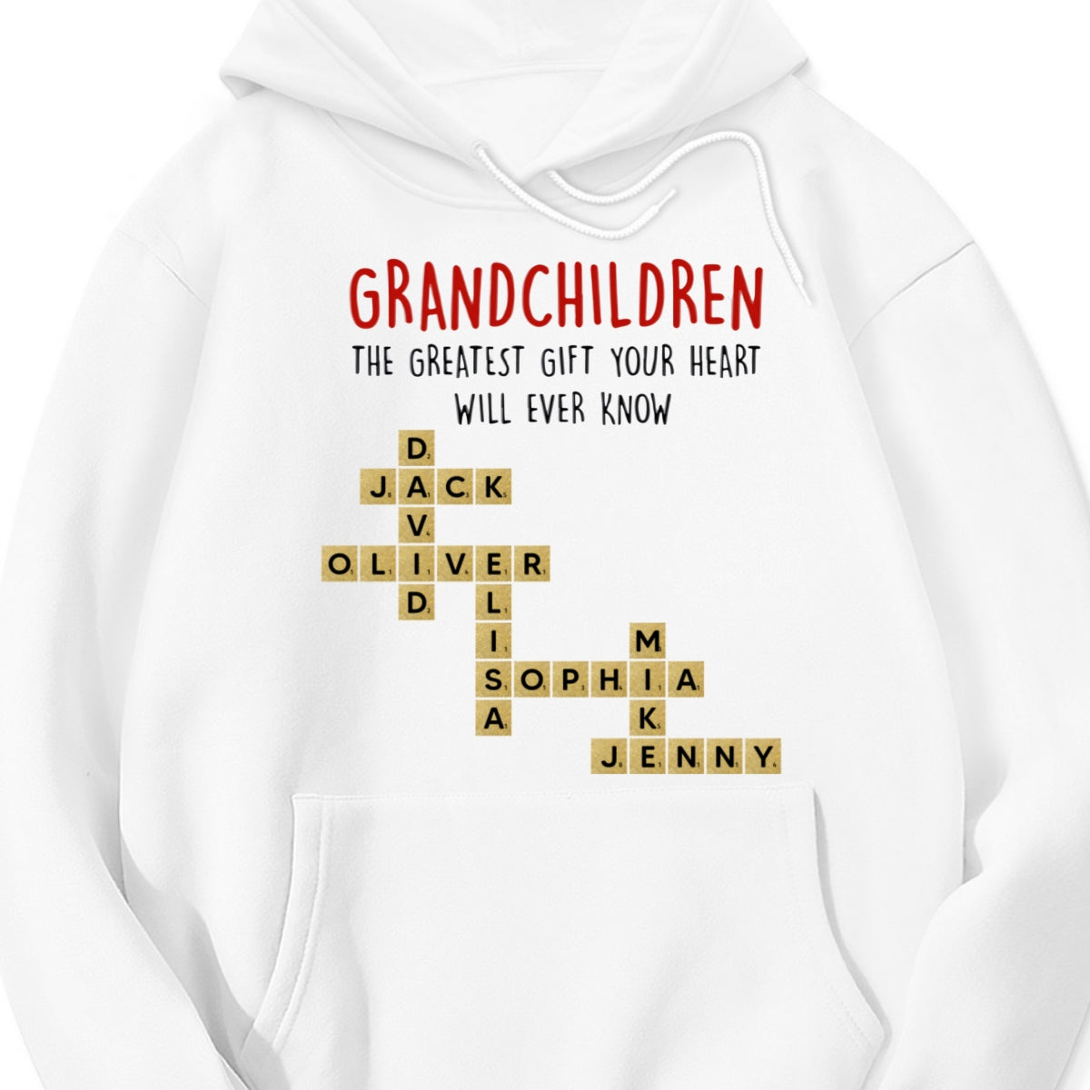 Personalized "Grandchildren, The Greatest Gift Your Heart Will Ever Know" T-Shirt – A Heartfelt Gift for Grandma & Grandparents