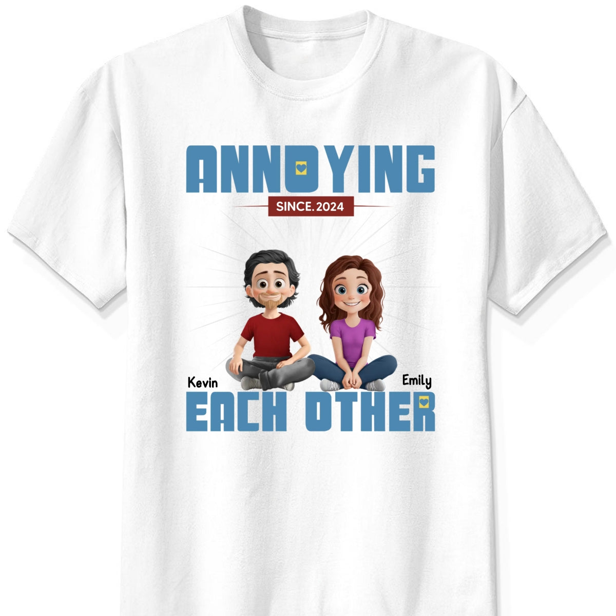 Personalized "You're My Happily Ever After" T-Shirt & Hoodie – A Romantic Gift for Couples